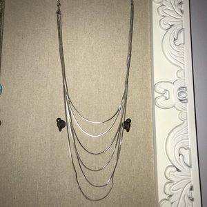 Express silver necklace